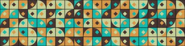 Soyut Geometrik Desen üretken hesaplama sanatı çizimi 