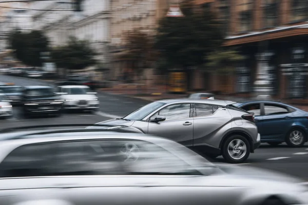 Ukraine Kiew Juni 2021 Silberner Toyota Auf Der Straße — Stockfoto