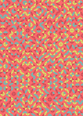 Soyut Geometrik Desen üretken hesaplama sanatı çizimi 