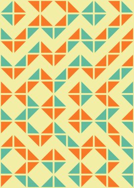 Soyut Geometrik Desen, hesaplama sanatı çizimi