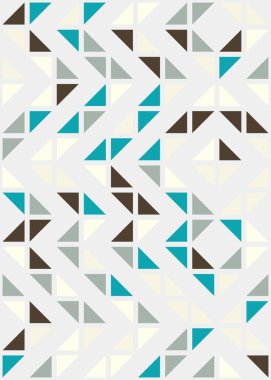 Soyut Geometrik Desen üretken hesaplama sanatı çizimi 