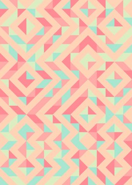 Soyut Geometrik Desen, hesaplama sanatı çizimi