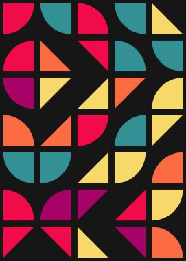 Soyut Geometrik Desen, hesaplama sanatı çizimi