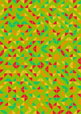 Soyut Geometrik Desen, hesaplama sanatı çizimi