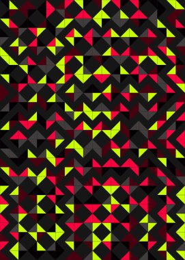 soyut geometrik desen, hesaplama sanatı illüstrasyonu