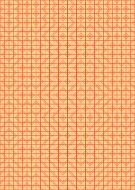 Soyut Geometrik Desen, hesaplama sanatı çizimi