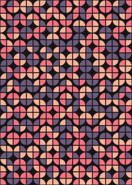 Soyut Geometrik Desen, hesaplama sanatı çizimi