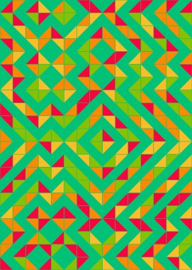 soyut geometrik desen, hesaplama sanatı illüstrasyonu