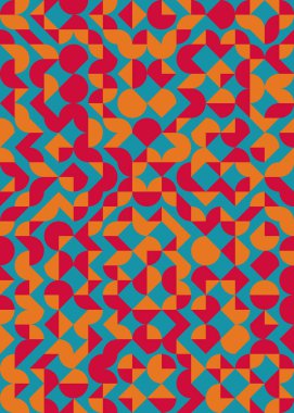 Soyut Geometrik Desen, hesaplama sanatı çizimi