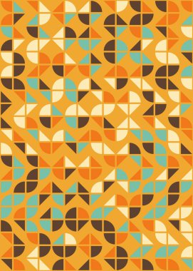 Soyut Geometrik Desen, hesaplama sanatı çizimi 