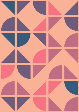 Soyut Geometrik Desen üretken hesaplama sanatı çizimi 