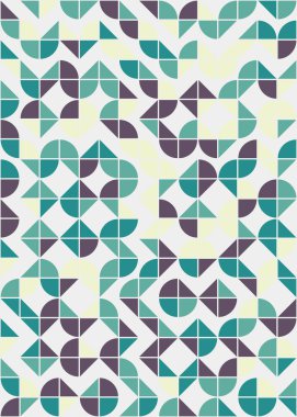 Soyut Geometrik Desen, hesaplama sanatı çizimi