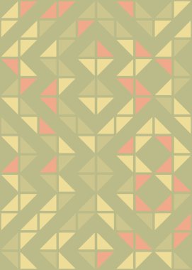 Soyut Geometrik Desen üretken hesaplama sanatı çizimi 