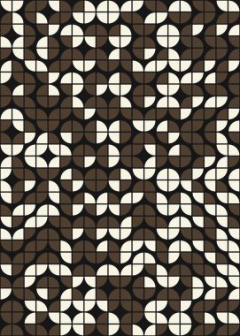 Soyut Geometrik Desen üretken hesaplama sanatı çizimi 