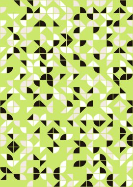 Soyut Geometrik Desen, hesaplama sanatı çizimi 