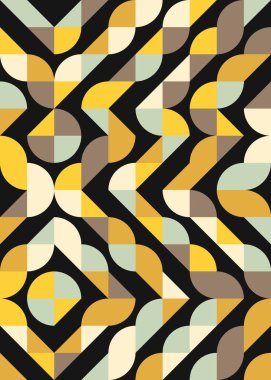 Soyut Geometrik Desen, hesaplama sanatı çizimi 