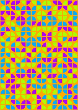 soyut geometrik desen, hesaplama sanatı illüstrasyonu