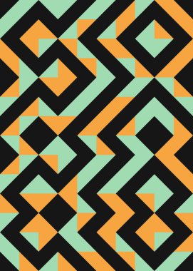 Soyut Geometrik Desen üretken hesaplama sanatı çizimi 