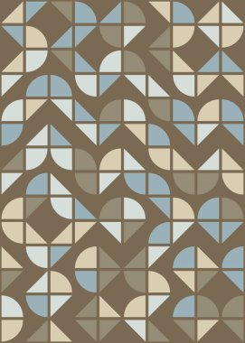 Soyut Geometrik Desen, hesaplama sanatı çizimi 