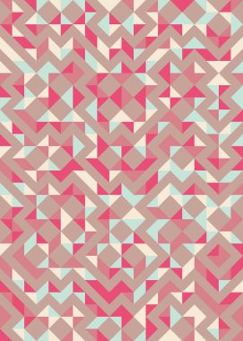 Soyut Geometrik Desen, hesaplama sanatı çizimi