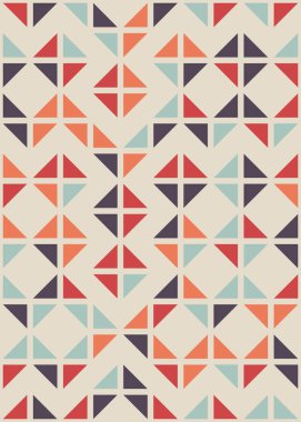 Soyut Geometrik Desen üretken hesaplama sanatı çizimi 