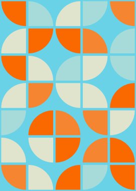 Soyut Geometrik Desen üretken hesaplama sanatı çizimi 