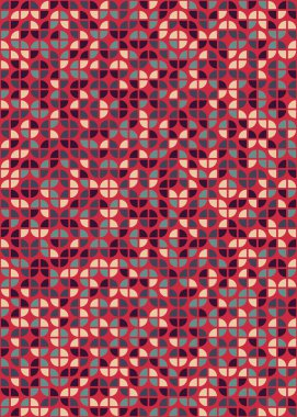 Soyut Geometrik Desen, hesaplama sanatı çizimi 