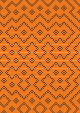 Soyut Geometrik Desen, hesaplama sanatı çizimi