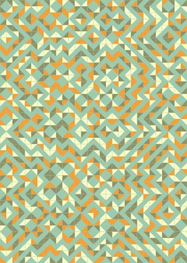 Soyut Geometrik Desen üretken hesaplama sanatı çizimi 