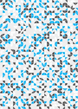 Soyut Geometrik Desen üretken hesaplama sanatı çizimi 