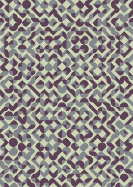 Soyut Geometrik Desen, hesaplama sanatı çizimi