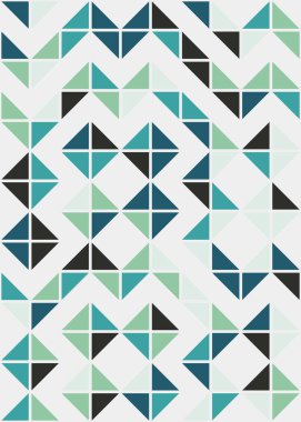 Soyut Geometrik Desen, hesaplama sanatı çizimi