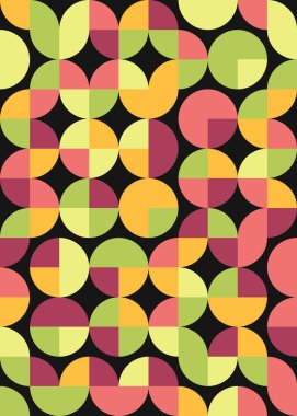 Soyut Geometrik Desen üretken hesaplama sanatı çizimi 