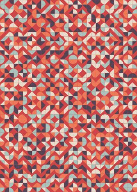 Soyut Geometrik Desen, hesaplama sanatı çizimi