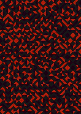 Soyut Geometrik Desen üretken hesaplama sanatı çizimi 