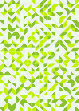 Soyut Geometrik Desen üretken hesaplama sanatı çizimi 