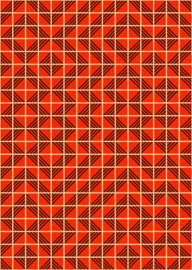 Soyut Geometrik Desen, hesaplama sanatı çizimi