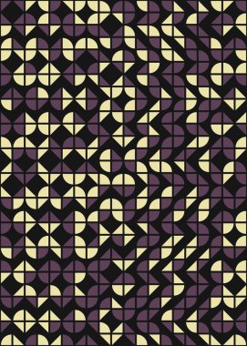 Soyut Geometrik Desen, hesaplama sanatı çizimi