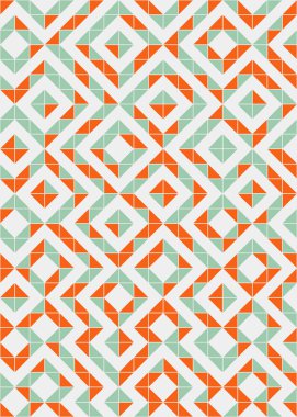 Soyut Geometrik Desen, hesaplama sanatı çizimi 