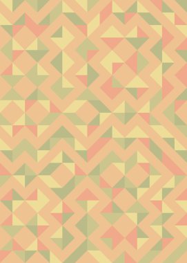 Soyut Geometrik Desen, hesaplama sanatı çizimi