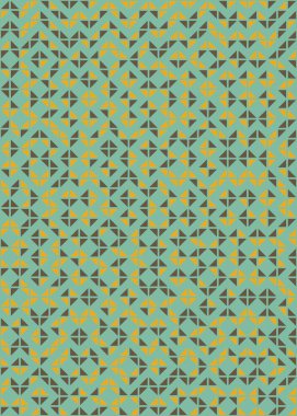 Soyut Geometrik Desen üretken hesaplama sanatı çizimi 