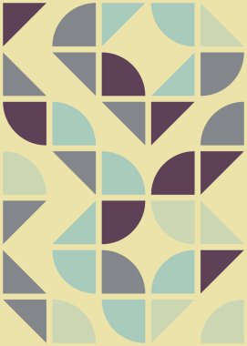 Soyut Geometrik Desen üretken hesaplama sanatı çizimi 