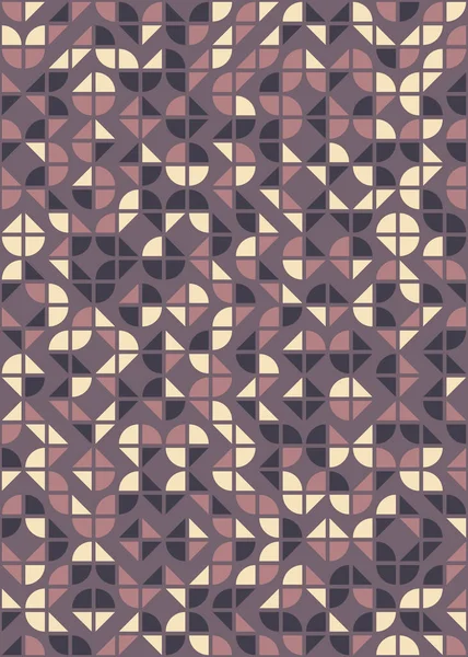 Abstrakt Geometriskt Mönster Beräkningsmässig Konst Illustration — Stock vektor