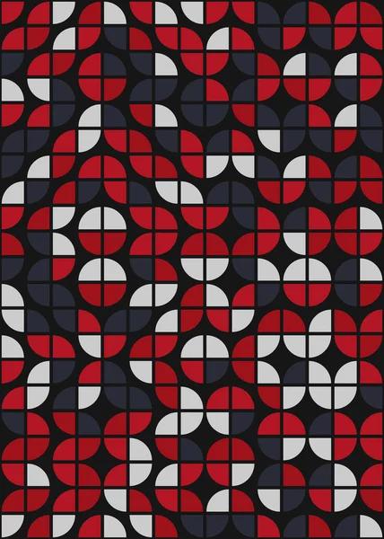 Abstrakt Färg Geometriska Mosaik Mönster Generativ Beräknande Konst Illustration Imitation — Stock vektor