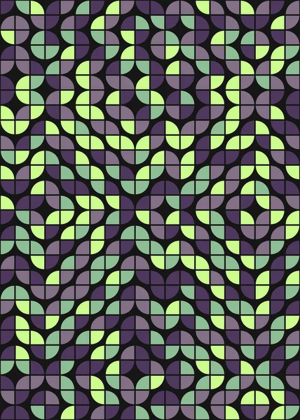 Αφηρημένη Γεωμετρική Μοτίβο Υπολογιστική Απεικόνιση Τέχνης — Διανυσματικό Αρχείο