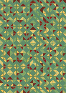 Soyut Geometrik Desen üretken hesaplama sanatı çizimi 