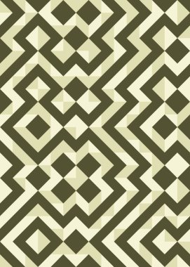 Soyut Geometrik Desen, hesaplama sanatı çizimi