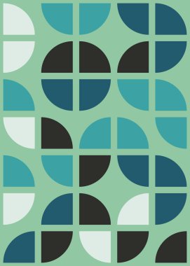 Soyut Geometrik Desen, hesaplama sanatı çizimi