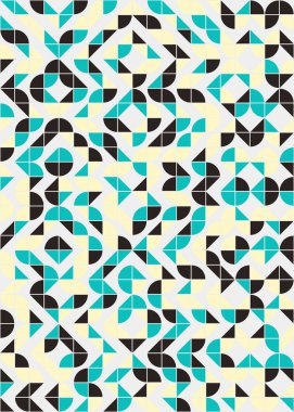 Soyut Geometrik Desen, hesaplama sanatı çizimi