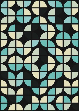 Soyut Geometrik Desen, hesaplama sanatı çizimi 